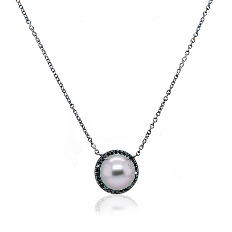 Lady’s Pearl and Diamonds Necklace - Mindham Fine Jewellery Ltd.