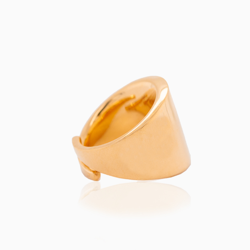 Yellow Gold Open Ribbon Ring - Mindham Fine Jewellery Ltd.