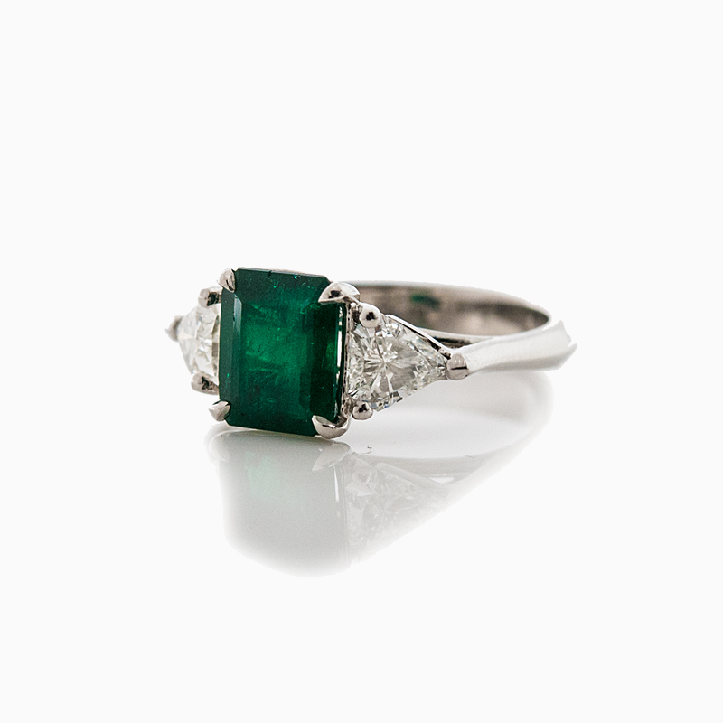 Fine emerald clearance rings